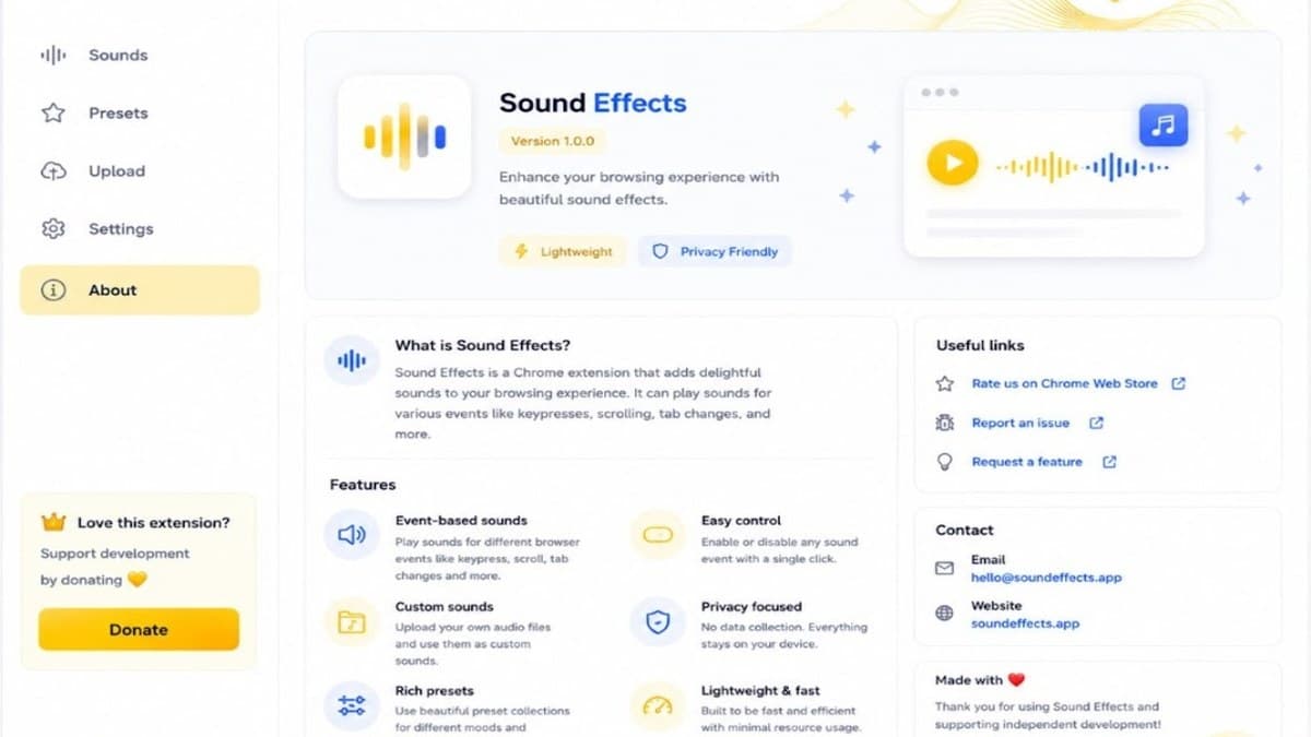 Browser Sound Effect