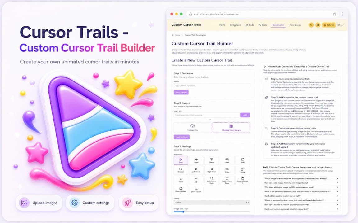 Cursor Trails - Sparkle screenshot 2