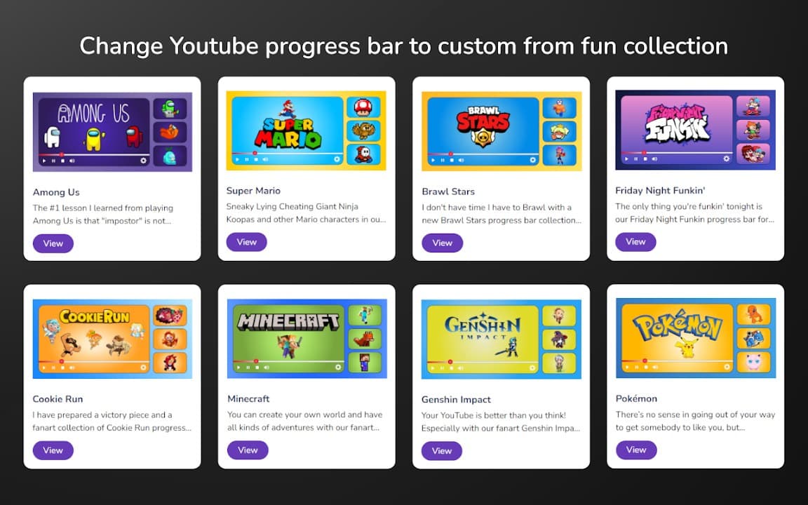 Custom Progress Bar for YouTube screenshot 1