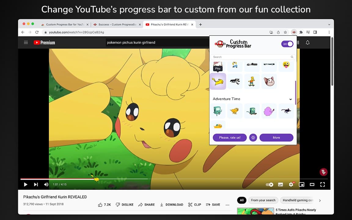 Custom Progress Bar for YouTube screenshot 2