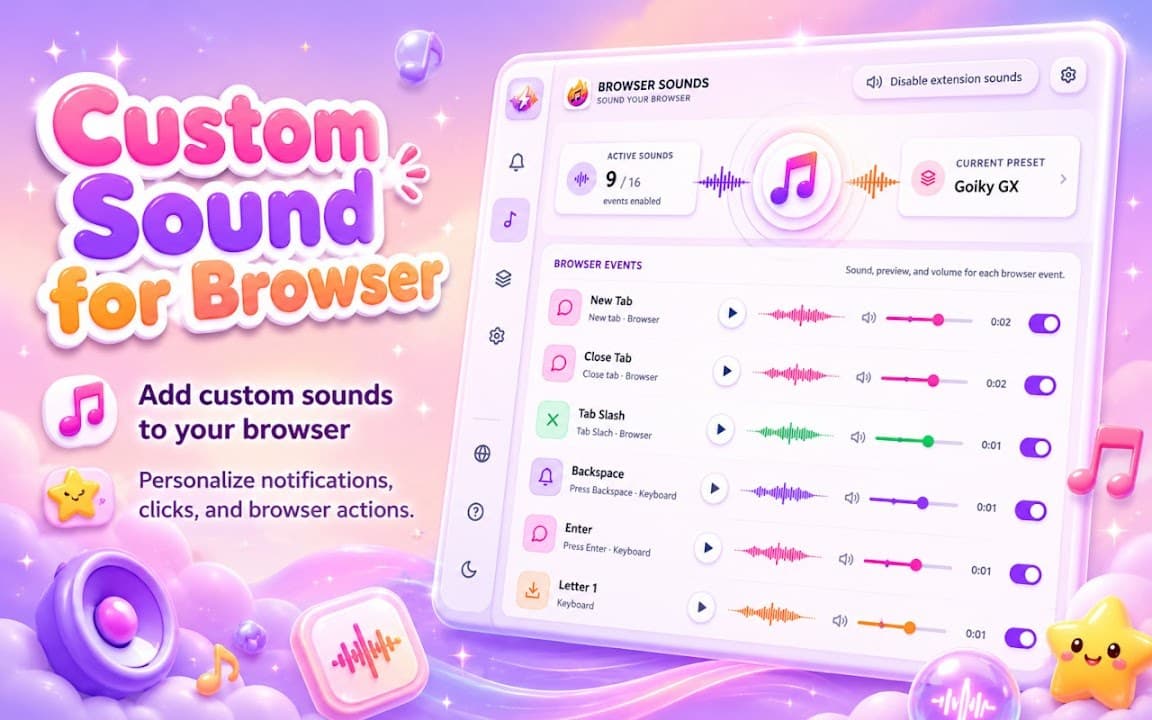 Custom Sound for Browser screenshot 4