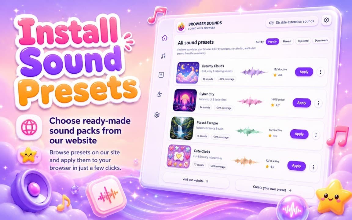 Custom Sound for Browser screenshot 5