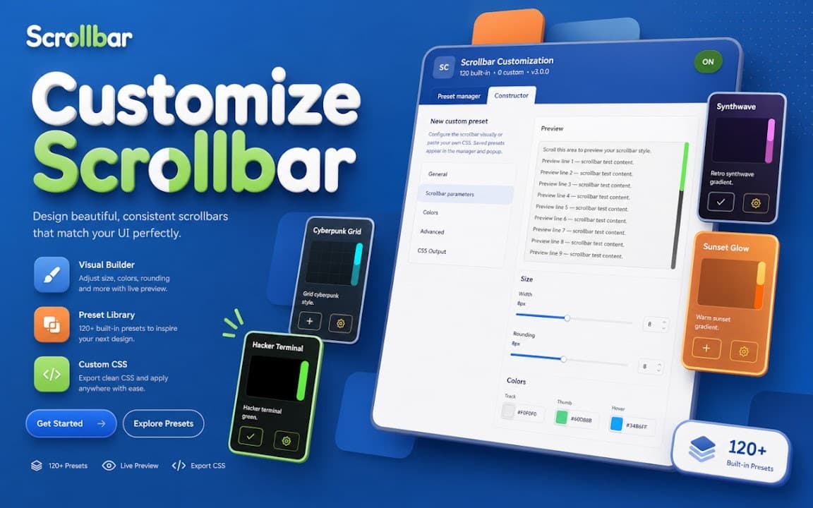 Customize Scrollbar screenshot 1