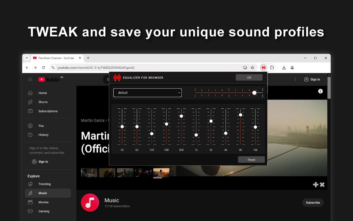 Equalizer for Browser screenshot 1