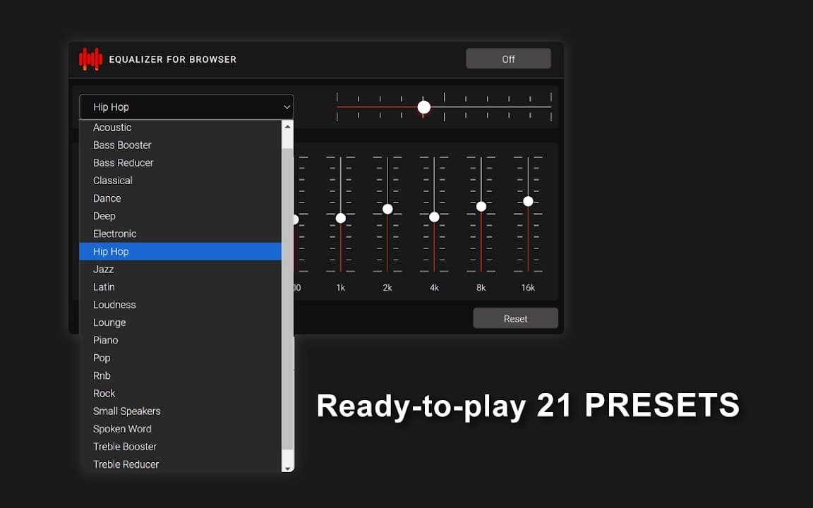 Equalizer for Browser screenshot 2