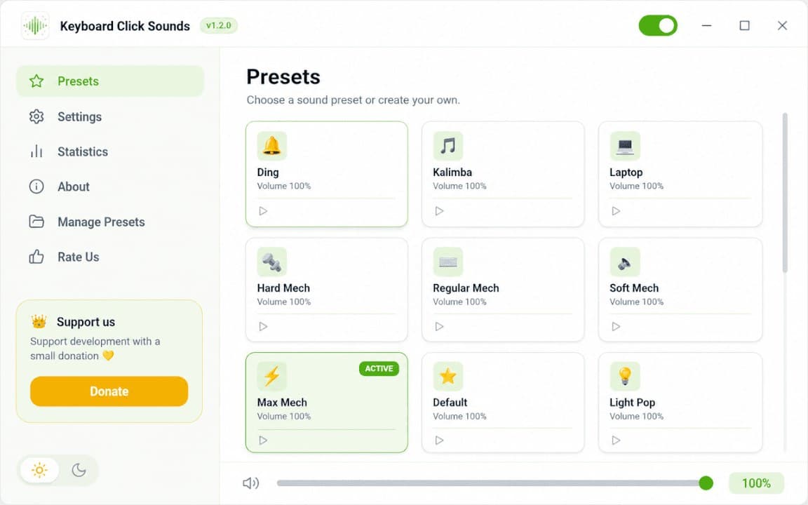 Keyboard Click Sounds screenshot 2