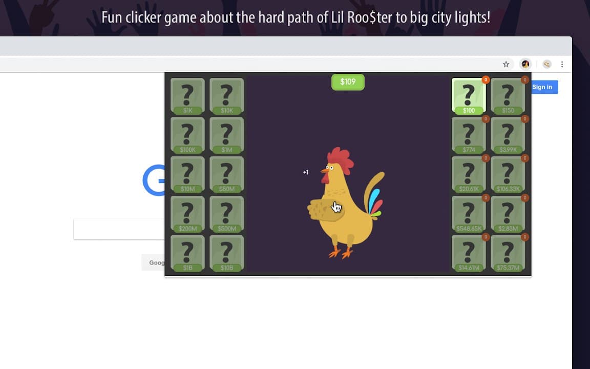 Lil Rooster Money Clicker screenshot 1