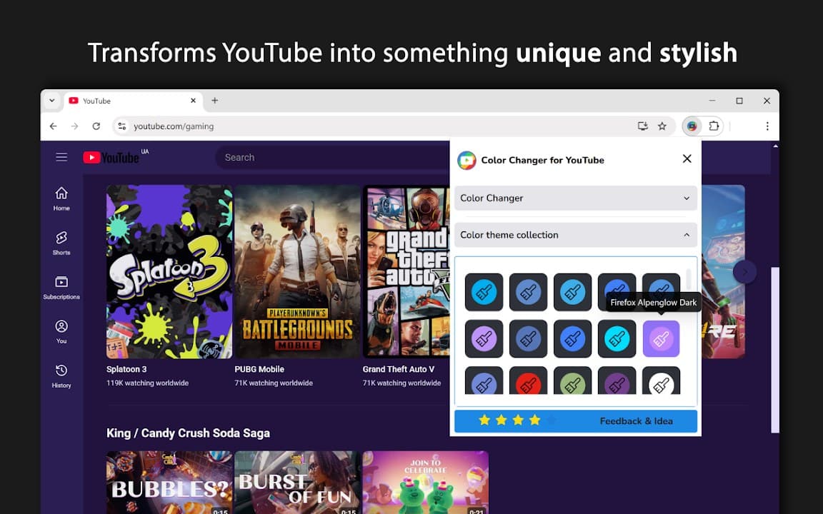 Theme Color Changer for YouTube screenshot 2