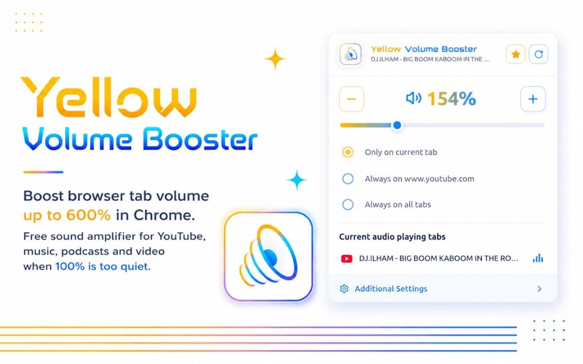 Yellow Volume Booster