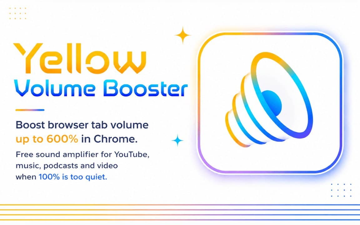 Yellow Volume Booster screenshot 2