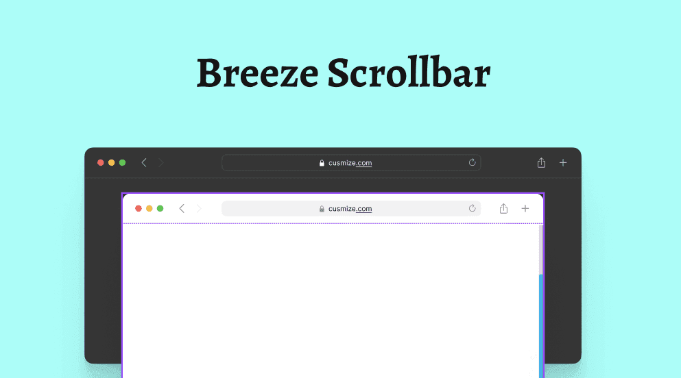 Breeze Scrollbar - Sleek Custom UI - scrollbar style preview