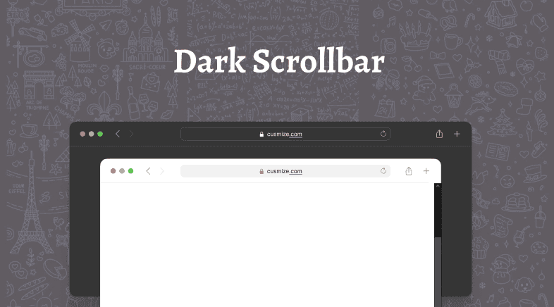 Dark Scrollbar - Sleek Night Mode UI — preview