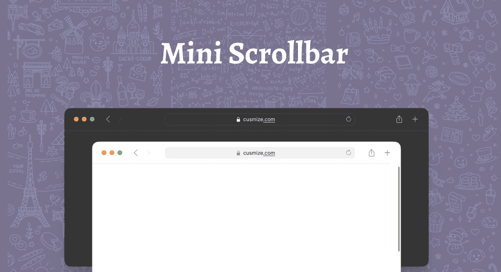 Mini Scrollbar - Compact Minimal UI - scrollbar style preview