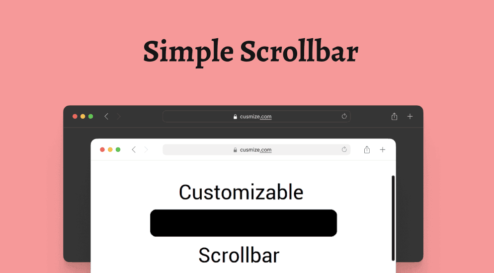 Simple Scrollbar - Clean Minimal UI - scrollbar style preview