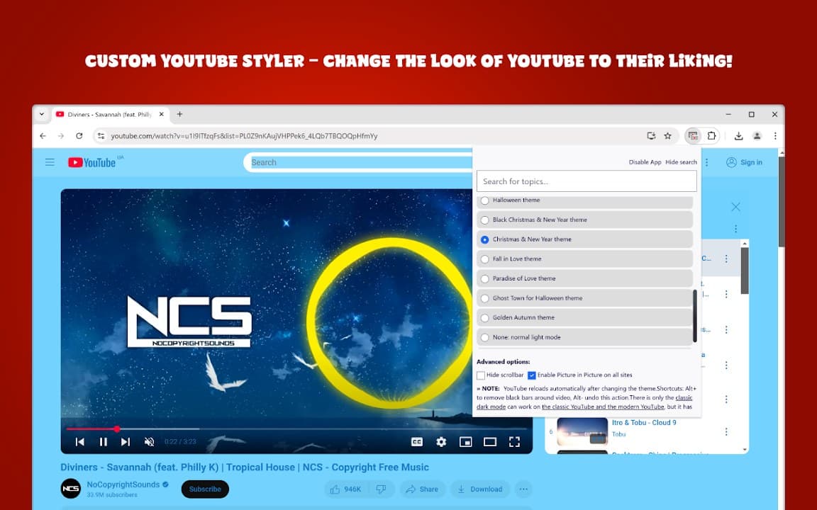 Custom YouTube Styler screenshot 2