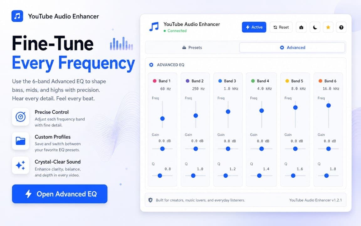 YouTube Audio Enhancer screenshot 1