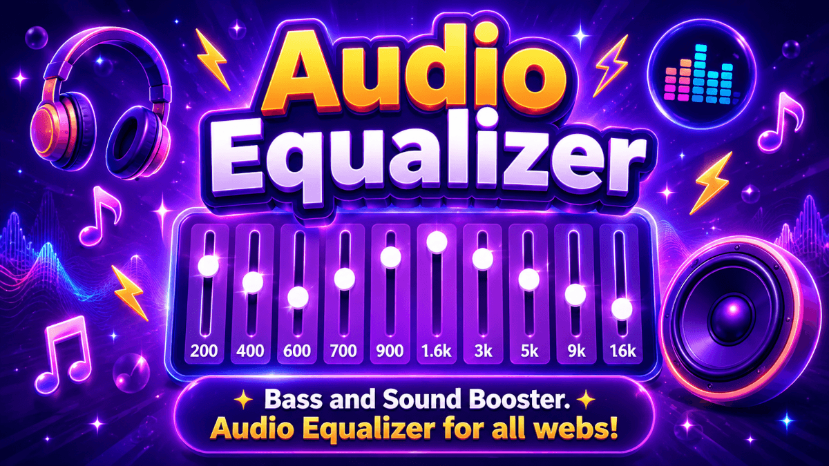 Amplifier and sound equalizer for the web