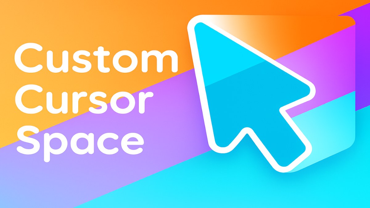 Space-themed custom cursors
