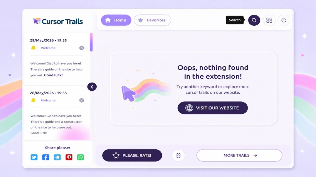Animated cursor trails for Chrome