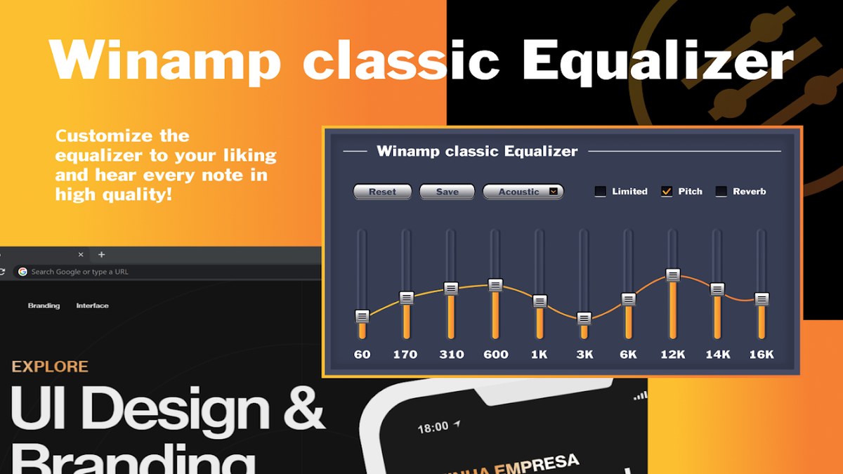 Nostalgic Winamp-style EQ for browser audio